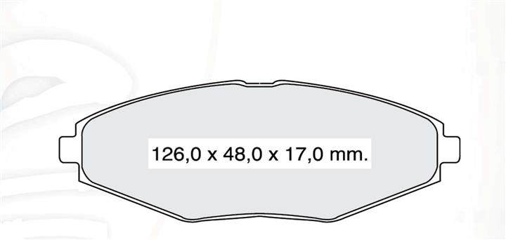 Front disc brake pads, set DAfmi D132SM