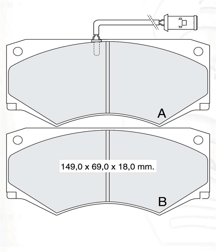 DAfmi D168SM Front disc brake pads, set D168SM
