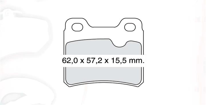 Brake Pad Set, disc brake DAfmi D459E