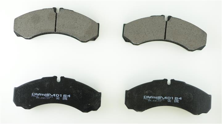 Rear disc brake pads, set DAfmi D164SM