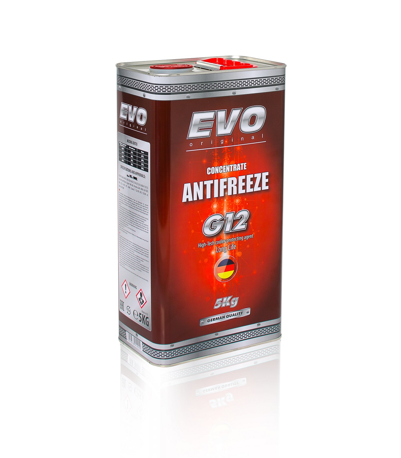 EVO 4291678012020 Antifreeze concentrate G12 ANTIFREEZE, red, 5 l 4291678012020
