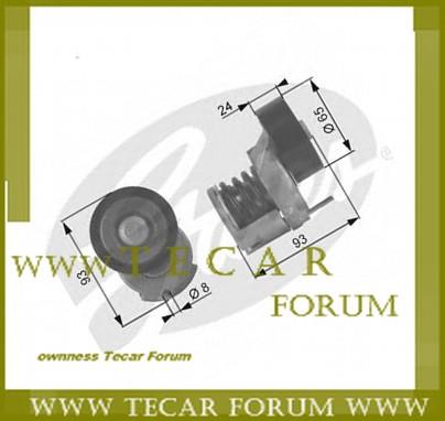VAG 1J0 145 299 V-ribbed belt tensioner (drive) roller 1J0145299
