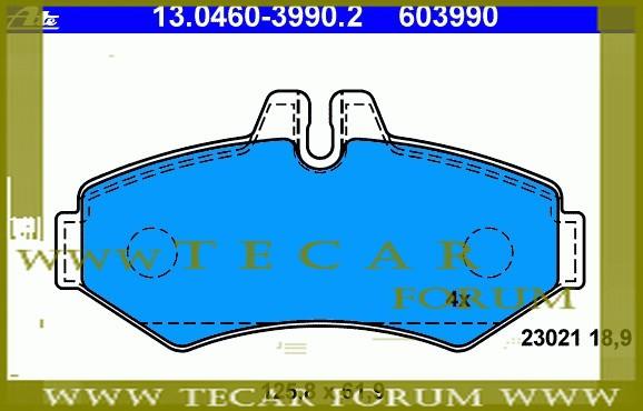 2D0698451B VAG Brake pad set