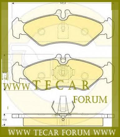 VAG 2D0 698 451 D Brake pad set 2D0698451D 2D0698451D VAG Brake pad set