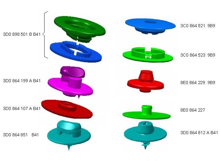 3C08645219B9 VAG Clip