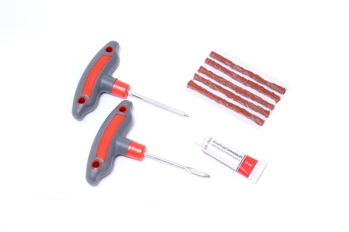Kingtul KT-904T8B A set of tools for tire repair 8pr. (Awl and broach with rubberized handles, cords, glue), in a blister KT904T8B