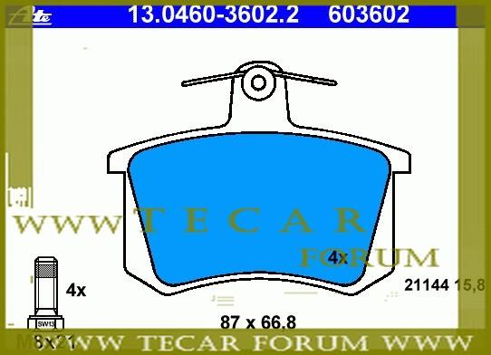 VAG 4D0 698 451 B Brake Pad Set, disc brake 4D0698451B