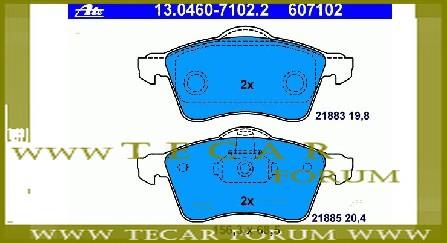VAG 7D0 698 151 Brake pad set 7D0698151 7D0698151 VAG Brake pad set