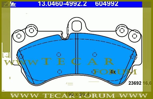 VAG 7L0 698 151 F Brake Pad Set, disc brake 7L0698151F