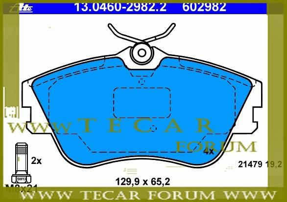 VAG 701 698 151 E Brake Pad Set, disc brake 701698151E