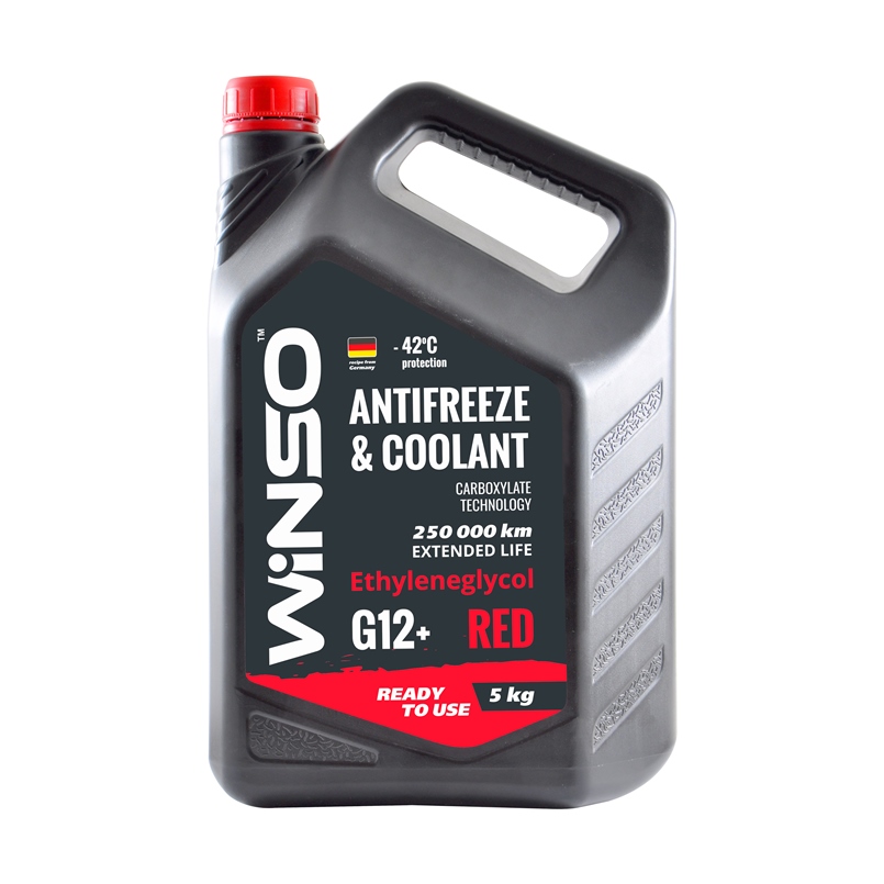 Winso 880910 Antifreeze G12+, red, -42°C, 5 l 880910
