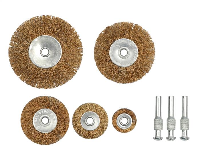 Vorel 06990 Set of flat disc brushes for drills, 5 pcs 06990