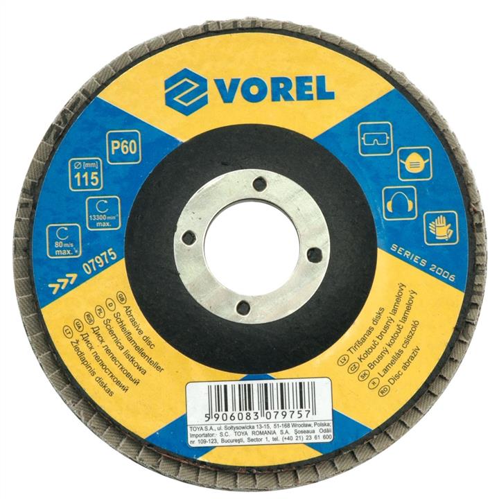 Vorel 07985 Flap disc 125mm-P60 07985