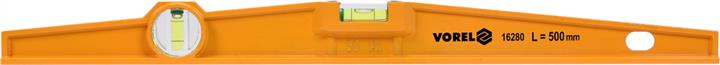 16280 Vorel Trapezoidal spirit level, 2 capsules, 500mm