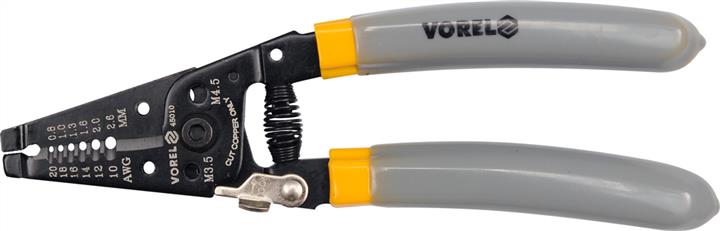 Vorel 45010 Crimping pliers for insulation stripping, 185mm 45010