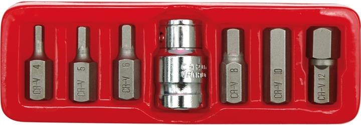 66710 Vorel Set of special bits Hex, H4-H12, 7pcs