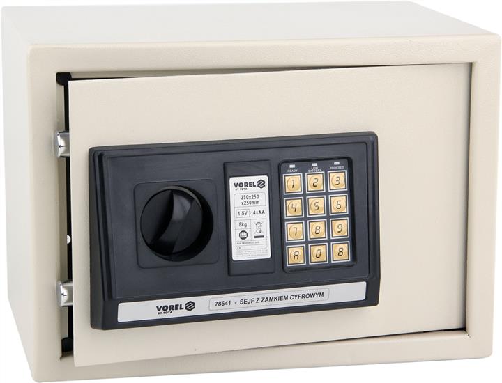 Vorel 78641 Safe with electronic lock, 35 x 25 x 25 cm 78641