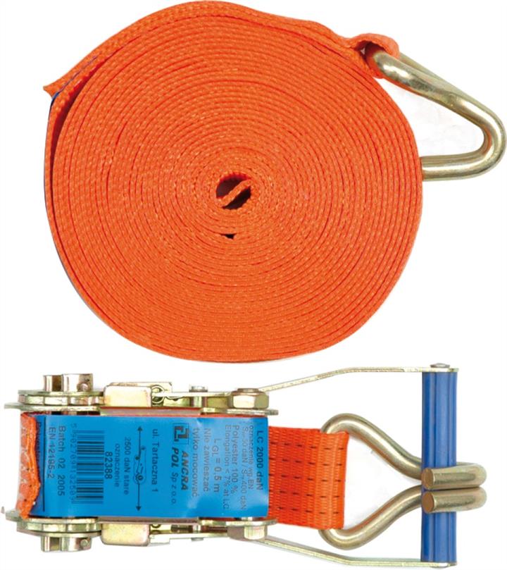 82374 Vorel Coupling strap with ratchet, 4t, 8m