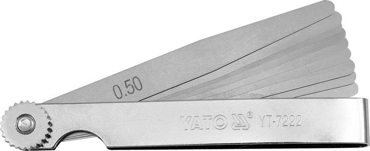 Yato YT-7222 Feeler 100 mm, 10 gauges, 0,05-0,5 mm YT7222