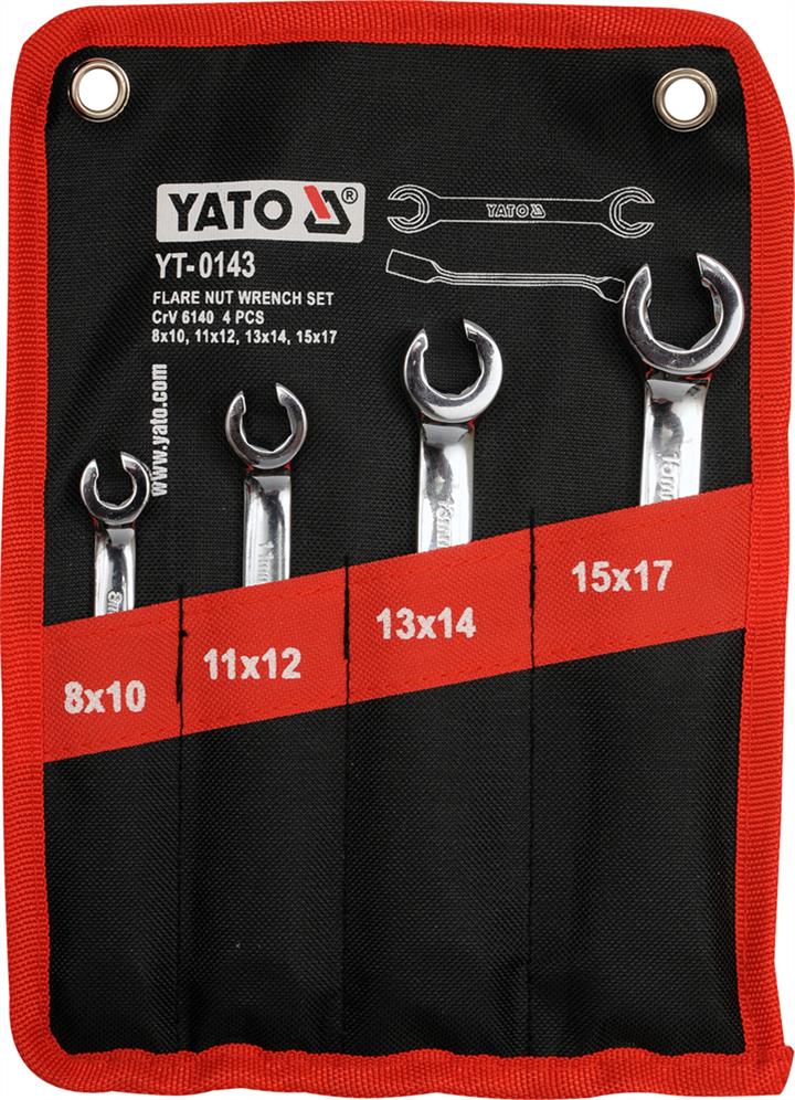Yato YT-0143 Set of split keys 8x10, 11x12, 13x14, 15x17, 4pcs YT0143