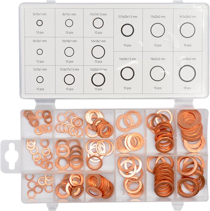 Yato YT-06871 Copper washers assortment 150 pieces YT06871