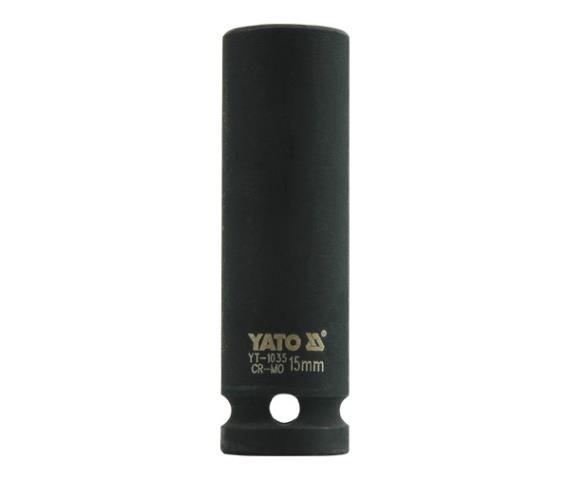 Yato YT-1035 Hexagonal deep Impact socket 1"/2" 15 mm YT1035