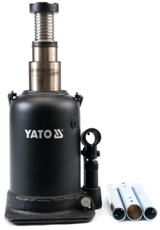 Yato YT-1714 Two-piston hydraulic bottle jack 10 t, high YT1714