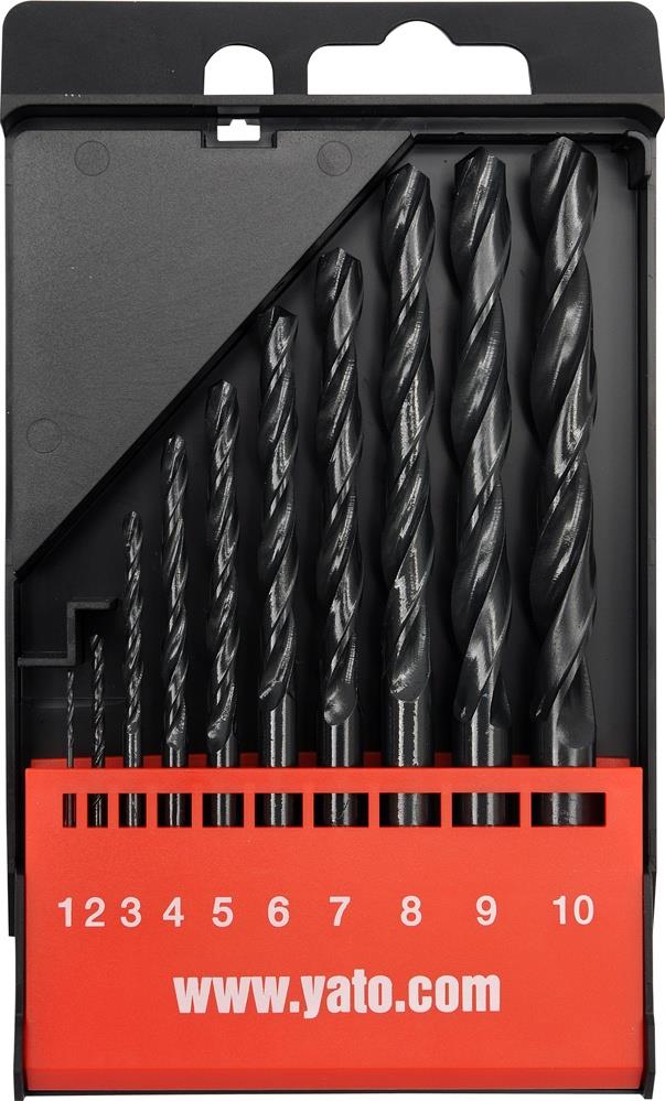 YT4461 Yato Twist drill set hss, 1-10 mm, 10 pcs