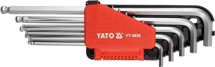 Yato YT-5837 Hex key with ball set, long 12 pcs YT5837