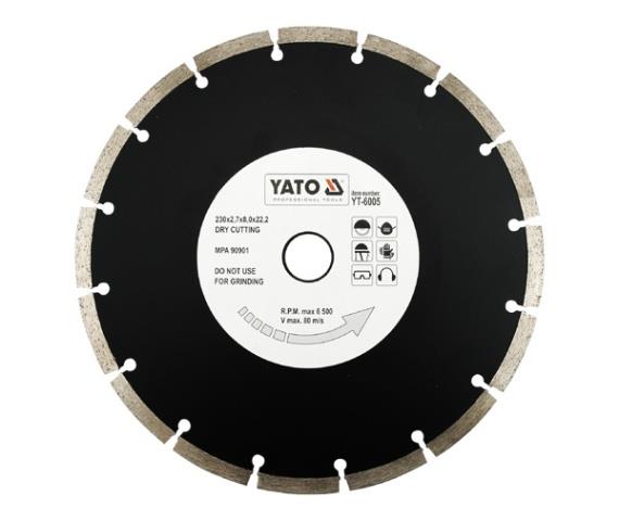 Yato YT-6005 Diamond blade, segment 230 mm YT6005