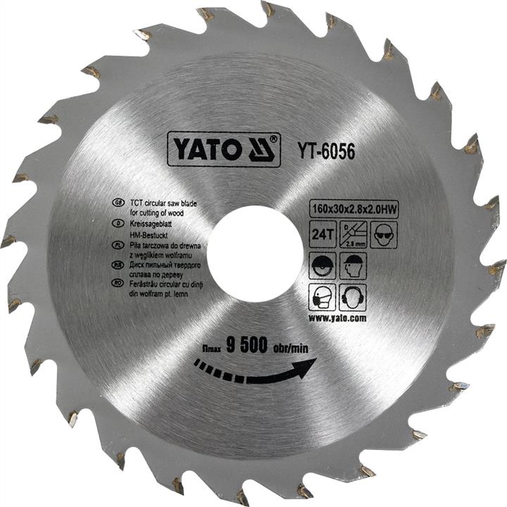 Yato YT-6056 Circular saw blade for cutting wood 160x24x30 mm YT6056