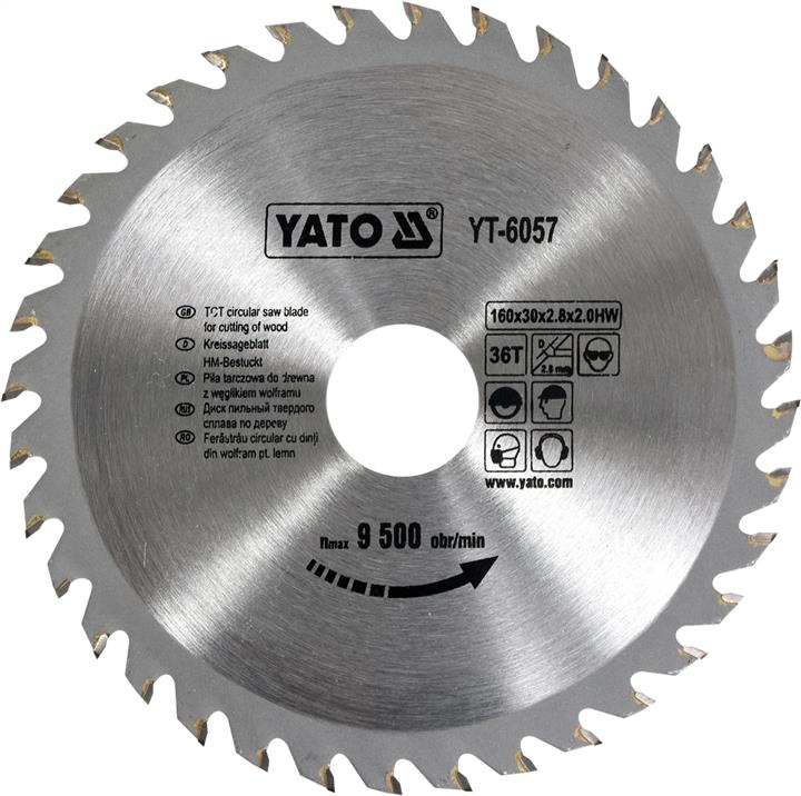 Yato YT-6057 Circular saw blade for cutting wood 160x36x30 mm YT6057