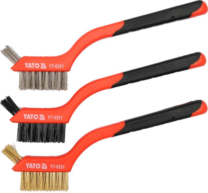 Yato YT-6351 Set of steel brushes for metal, 180 mm, 3 pcs YT6351