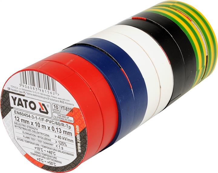 Yato YT-8156 Electrical insulation tape mix 10 pcs YT8156