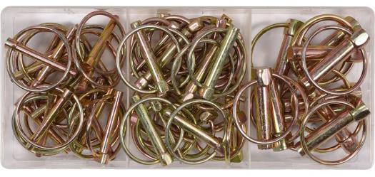 YT06787 Yato Set of cotter pins with ring, 50 pcs.
