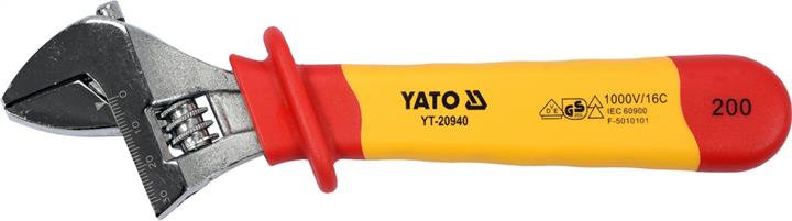 Yato YT-20940 Adjustable wrench insulated 200 mm YT20940
