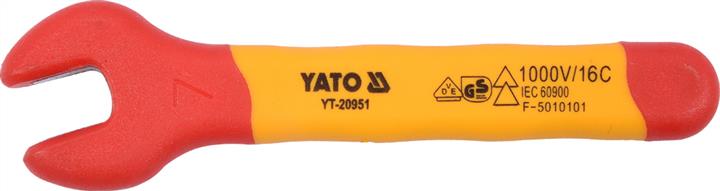 Yato YT-20951 Dielectric open-end wrench 7 mm YT20951