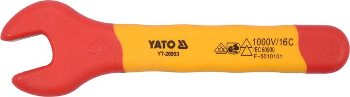 Yato YT-20953 Open-end wrench, insulated housing up to 1000 V. 9 mm YT20953