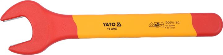 Yato YT-20967 Open-end wrench, insulated housing up to 1000 V. 27 mm YT20967