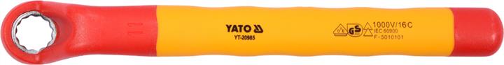 Yato YT-20985 Ring spanner, insulated housing up to 1000 V. 11 mm YT20985