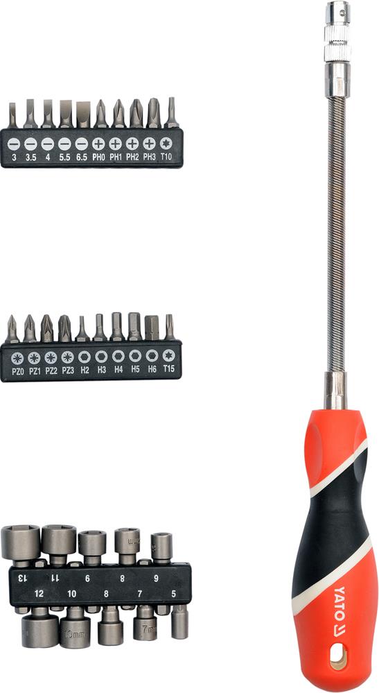 YT25972 Yato Screwdriver with bits