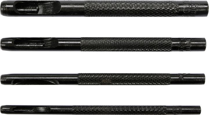 Yato YT-35880 Set of 4 tubular punches for leather, rubber, cardboard, YT35880