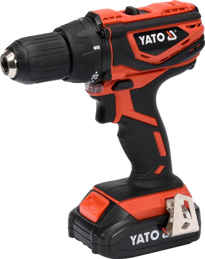Yato YT-82782 Cordless screwdriver-drill, 1 acb 2 Ah, Li-Ion 18 V, 40 Nm, backlight, MABUCHI engine YT82782