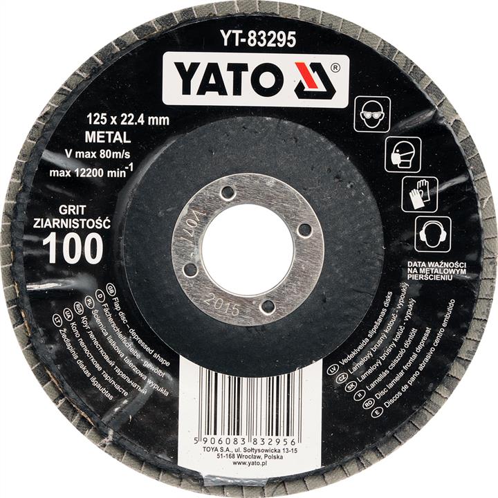 Yato YT-83293 Convex flap wheel, 125 mm, 22.4 mm, P60 YT83293