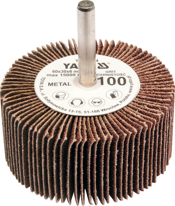 Yato YT-83361 Flap disc for drill 60x30 mm, P40 YT83361