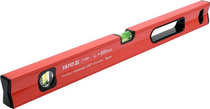 Aluminum level with magnet 2 capsules, 600 mm Yato YT-30061