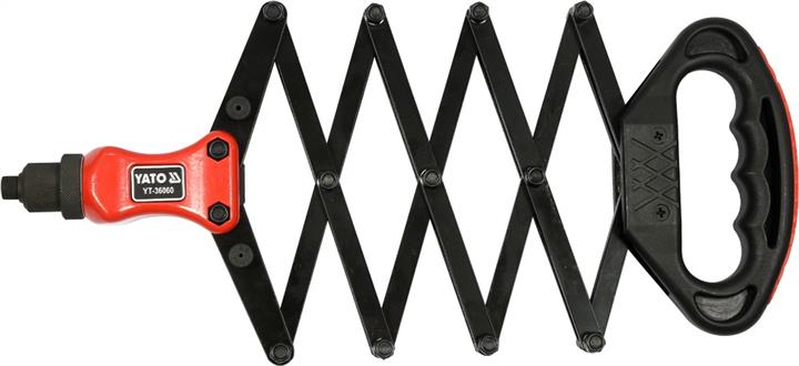 Riveter lever (accordion) for rivets, diameter 2.4-6.4 mm, 240-810 mm Yato YT-36060