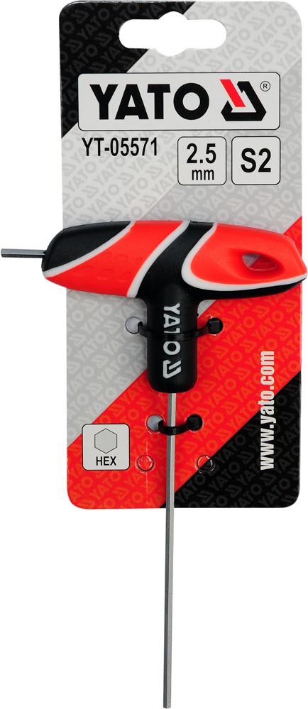 T-handle hex key 2.5mm Yato YT-05571