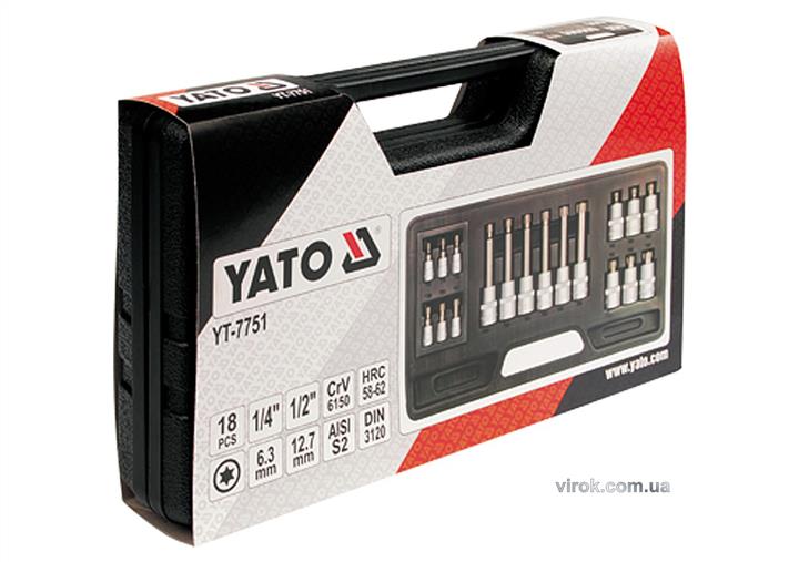 Bit socket set torx 18 cz Yato YT-7751