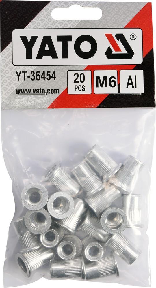 Threaded rivets M6, 20pcs Yato YT-36454